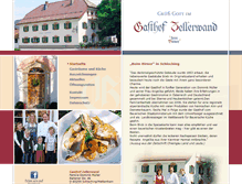 Tablet Screenshot of gasthof-zellerwand.de